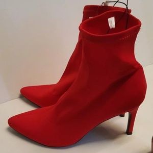 NWT A New Day Women's Red Mid-Calf Stiletto 7.5